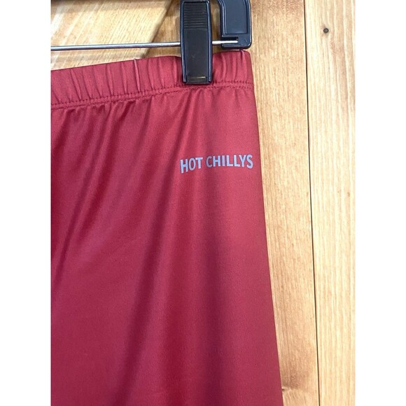 NWT Hot Chillys Micro Elite Chamois Leggings Frost Flower Red Women’s Large New - Picture 8 of 13